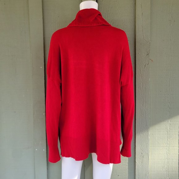 JONES New York Red Funnel Neck Sweater XL - Picture 2 of 3